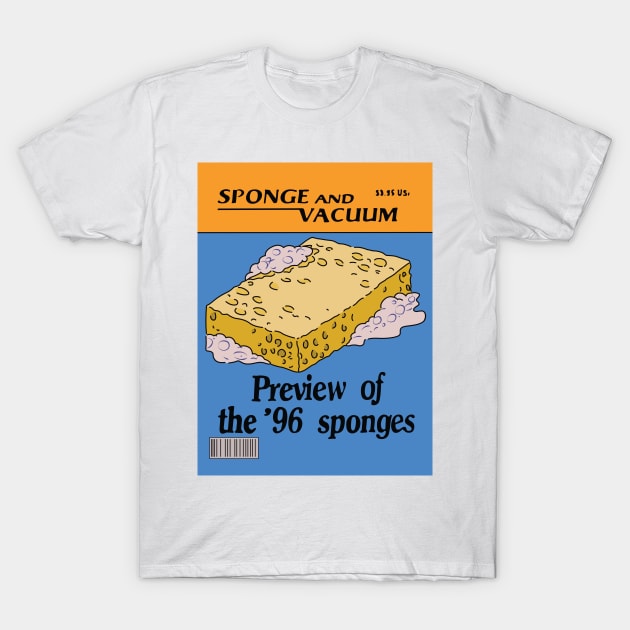 Sponge and Vacuum Magazine T-Shirt by saintpetty